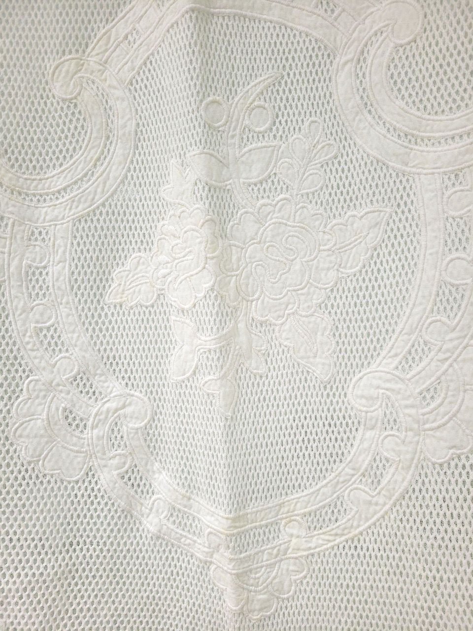 100% Linen Fabric Geometric Flowers Embroidered Modern Style Sheer Window Drapes Soft Touch Home Hotel Living Room Curtains