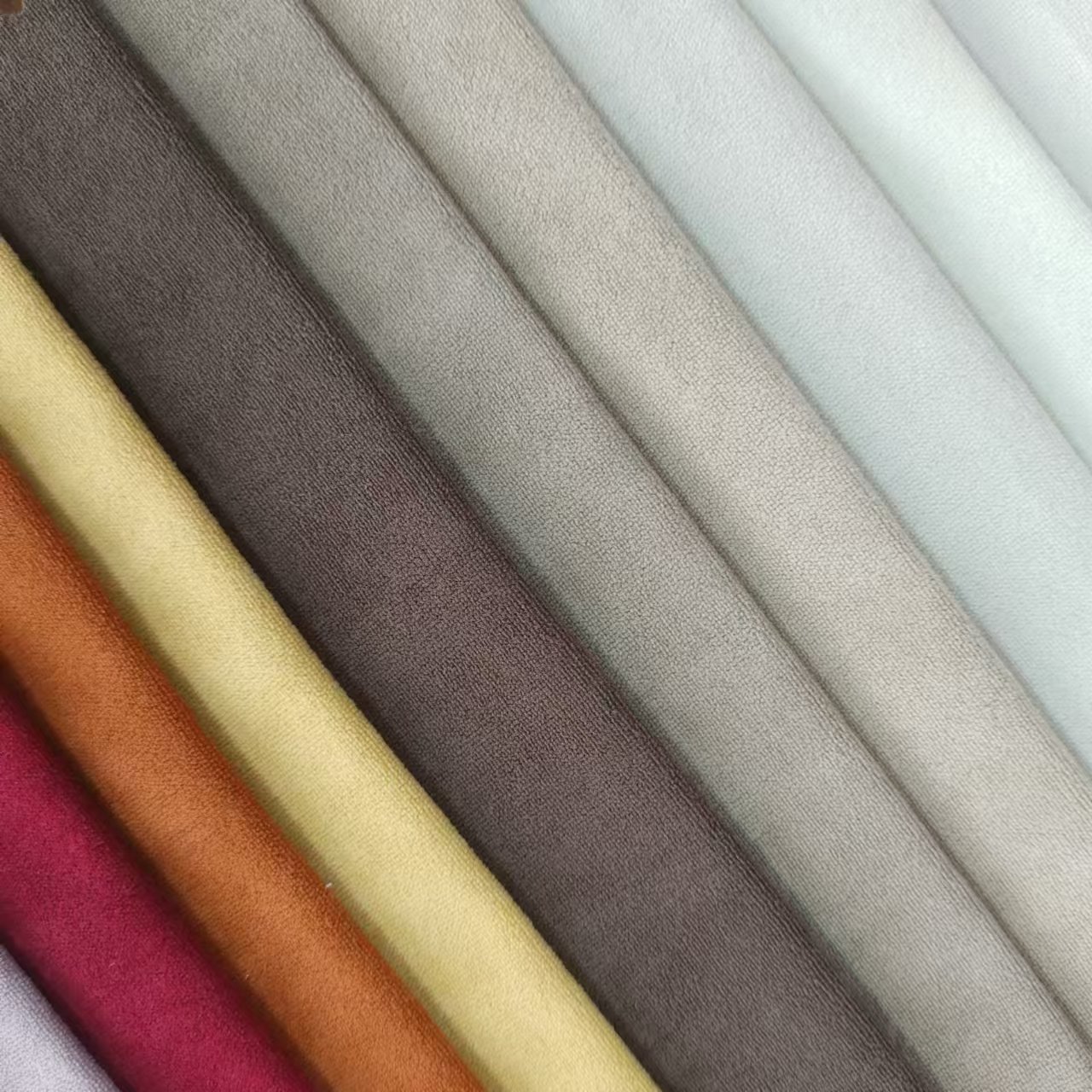 Free Sample velvet Window Blinds holland velvet Blackout Woven Fabrics for Curtains Waterproof Plain Style multi colors Fabric