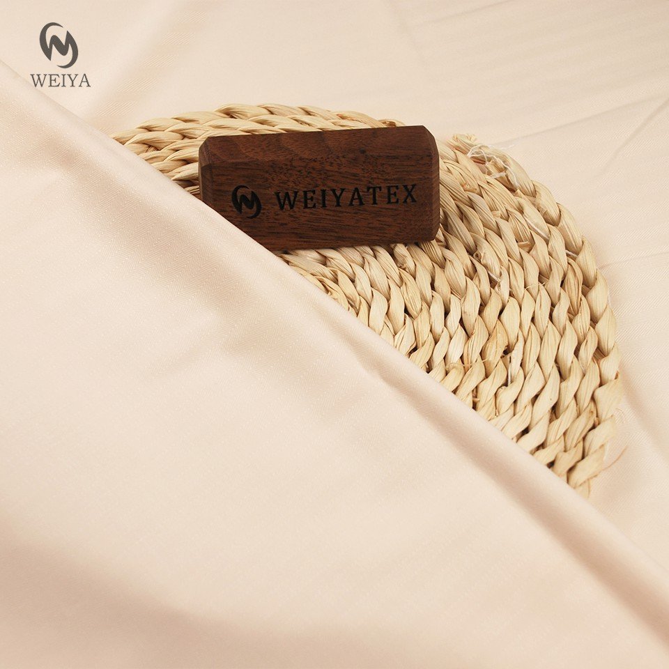 Woven factory custom stretch solids pocket lining herringbone calvary twill bamboo fiber shirting fabric