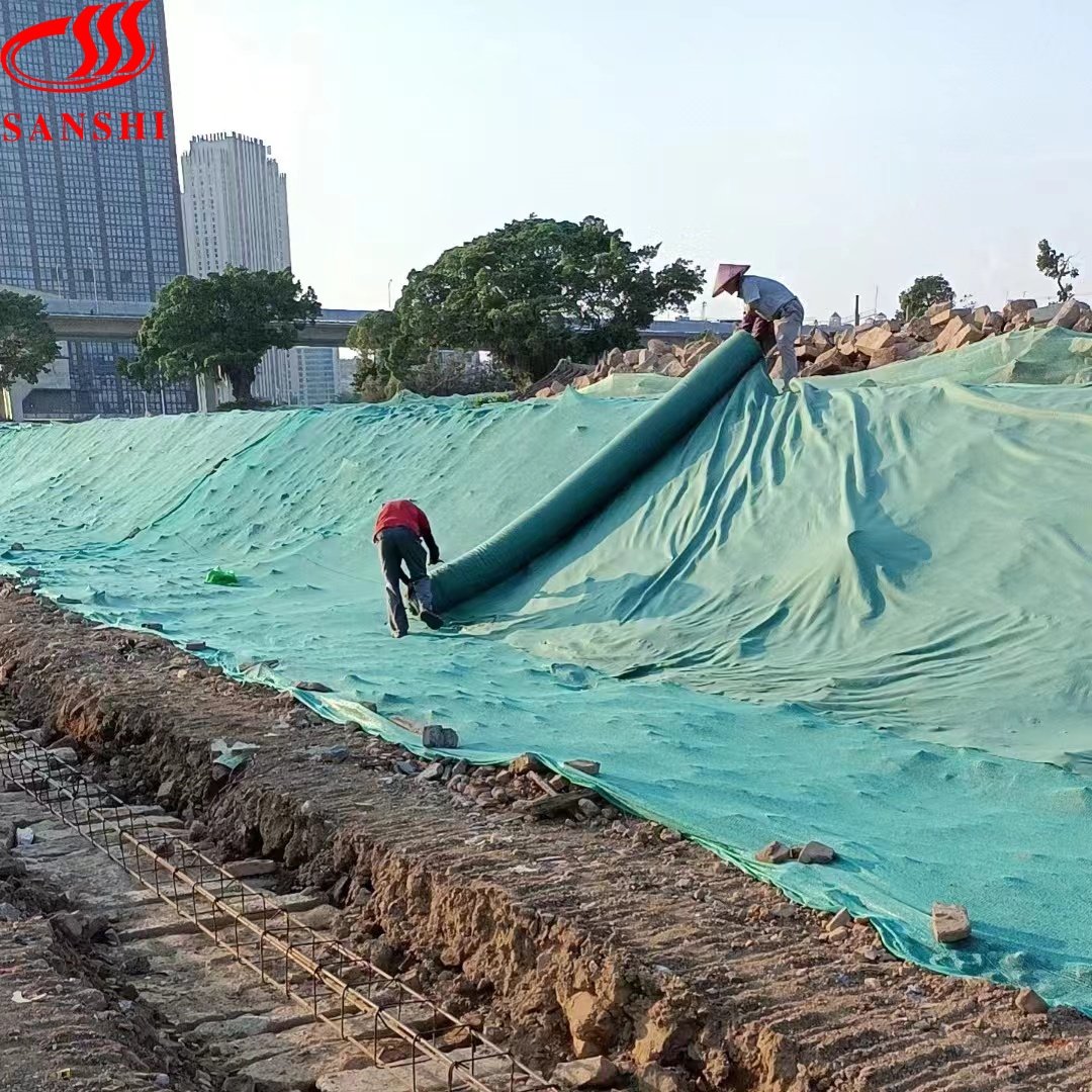 filter drainage buffer Non-woven Geotextiles 150g sqm 600 gram Price For Road Covering / Swimming Pool