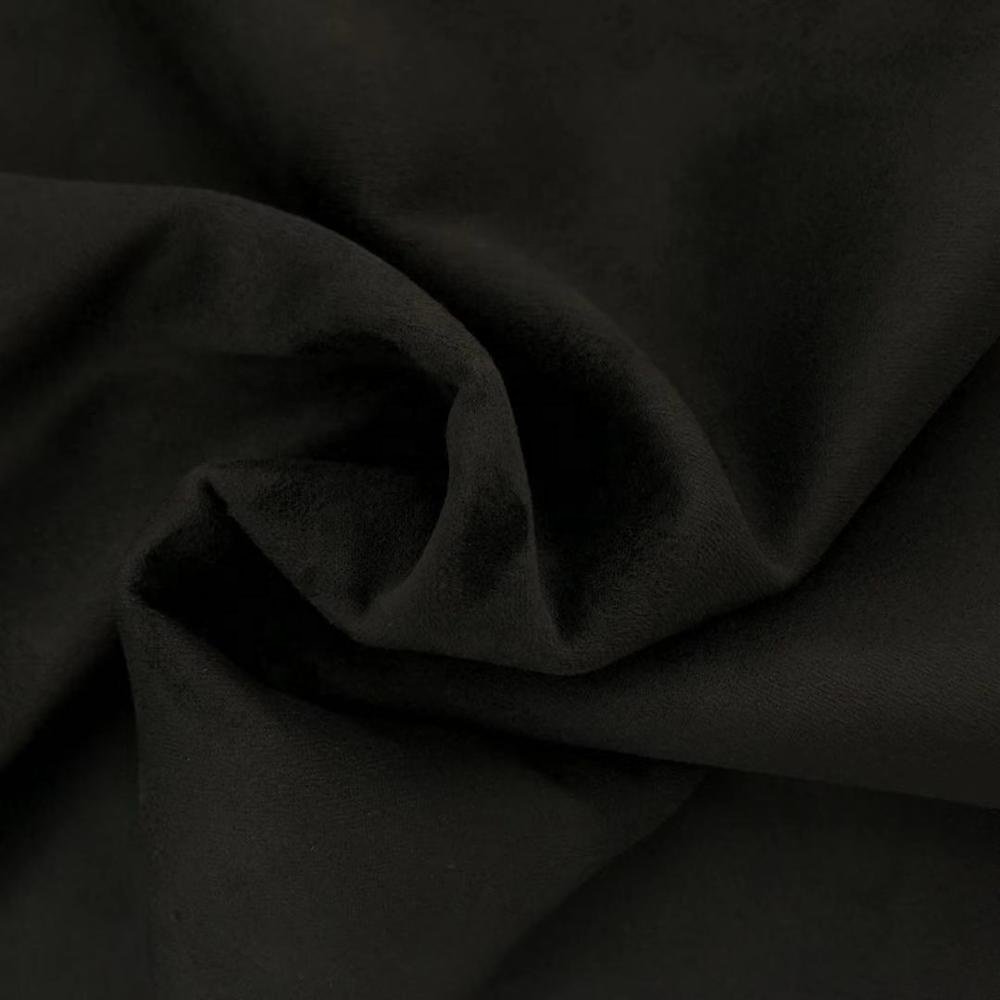 hot sell 100% polyester black suede fabric soft suede fabric material for coat chair