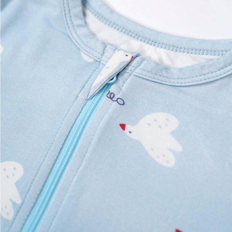 Hot Sale New Born Toddler Sleepsuit Animal Custom Printing Long Sleeves Baby Romper Organic Bamboo 100% Cotton Baby Clothes
