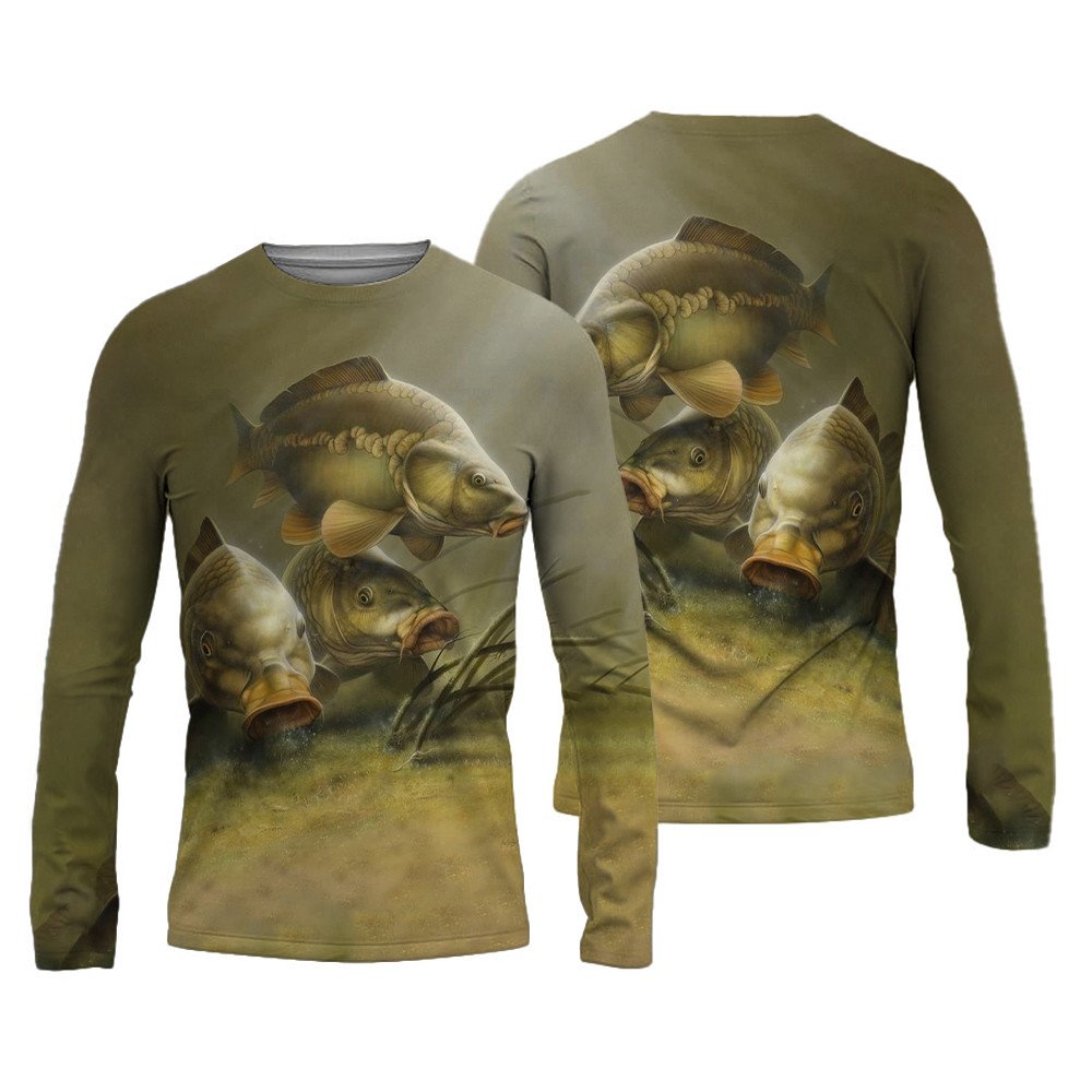Wholesale Sublimation Fishing Wear UPF 50+Quick Dry Breathable Long Sleeve Fishing Shirts Custom Design Camo Mask Fishing Hoodie