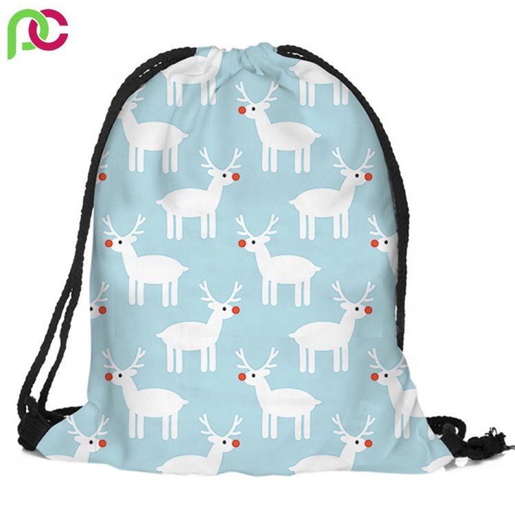 Quality Fabric Multi size Custom Printed Organic Canvas Cotton Tote Cosmetic Storage Gift Drawstring Pouch Bag