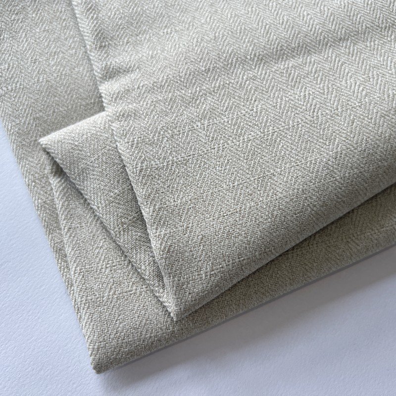 Furniture home textile 100% polyester fabrics upholstery linen look curtain fabric