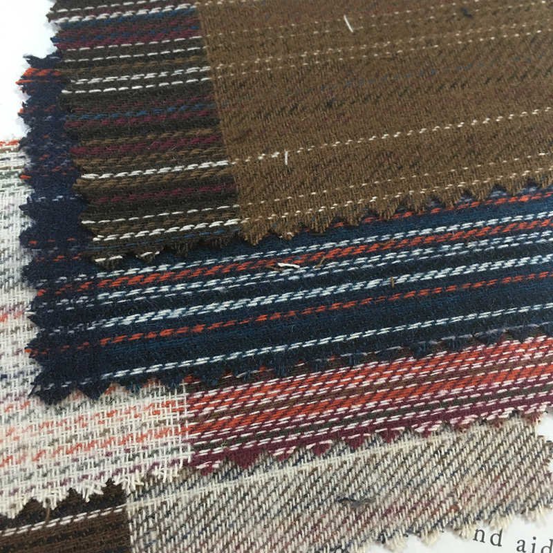 Sustainable plain colorful striped white stripe cotton linen woven bland viscose fabric business
