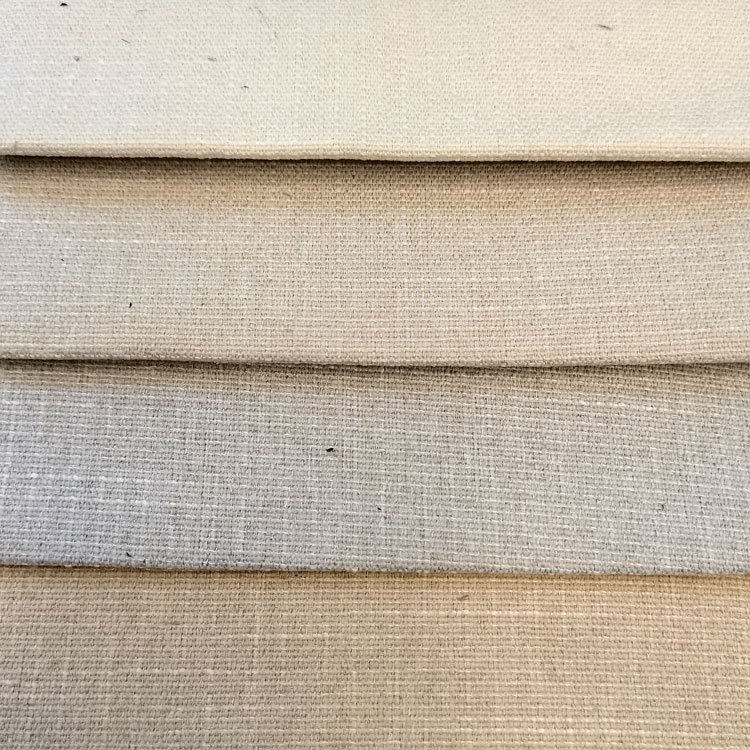Free Sample Home Deco 100Polyester Linen Like Fabric Linen Woven Sofa Fabric Faux Linen