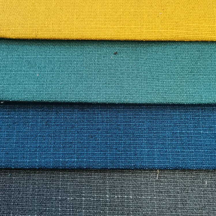 Free Sample Home Deco 100Polyester Linen Like Fabric Linen Woven Sofa Fabric Faux Linen