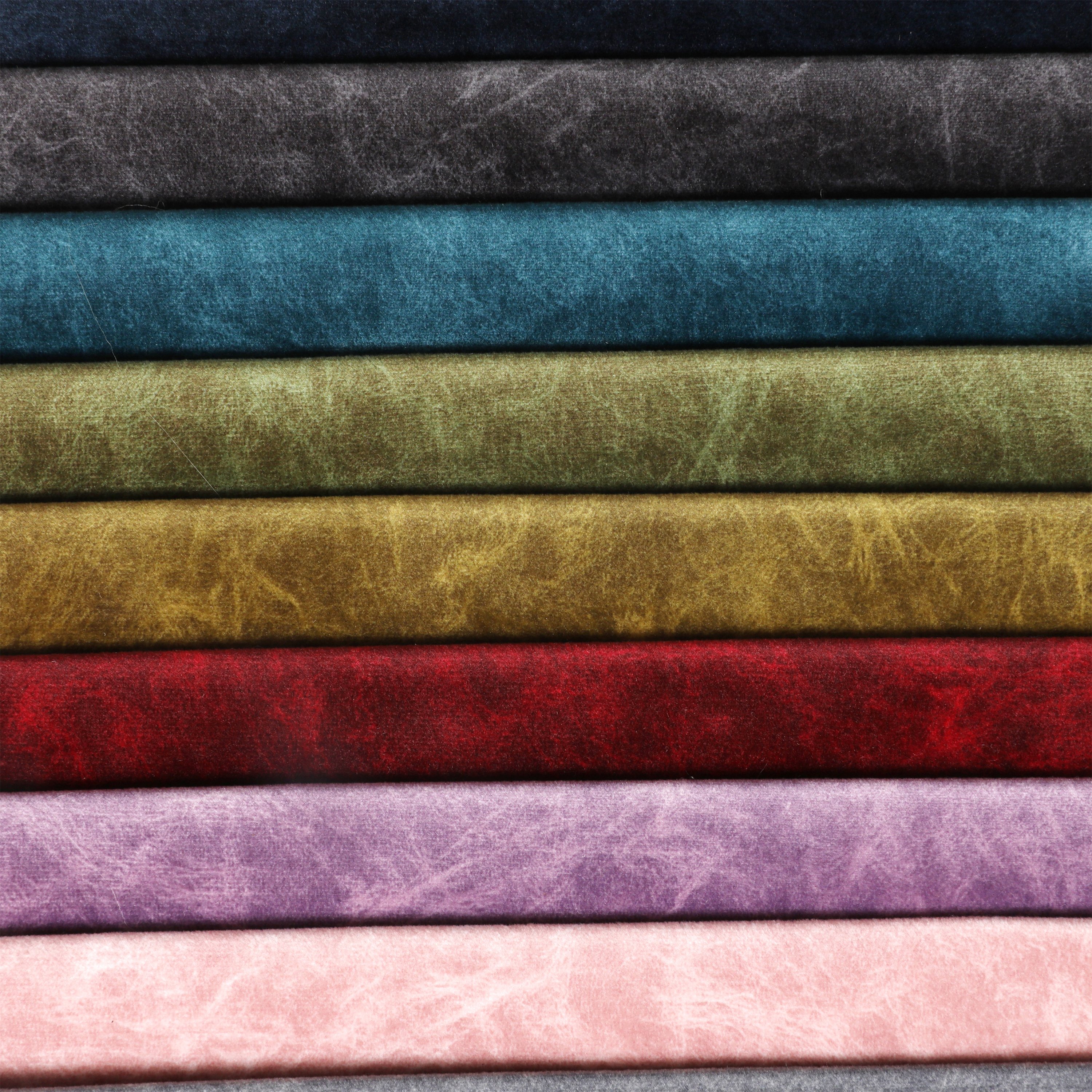 Free Sample Upholstery Polyester holland velvet printed sofa fabric furniture fabric