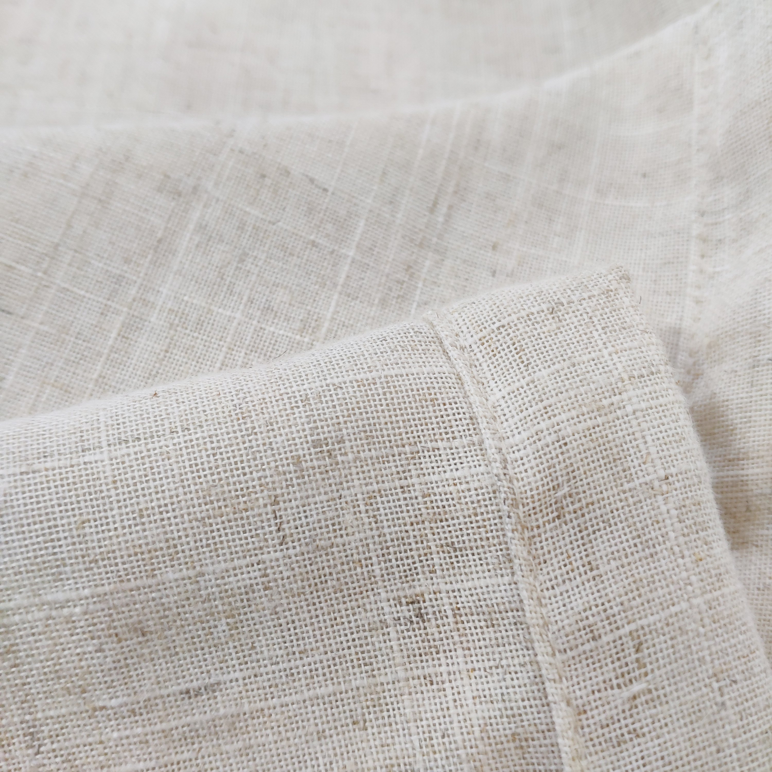 QDTEX Hot Sale linen curtains for the living room Grommets/Rod Pocket/Hidden Tab Faux Linen Curtains