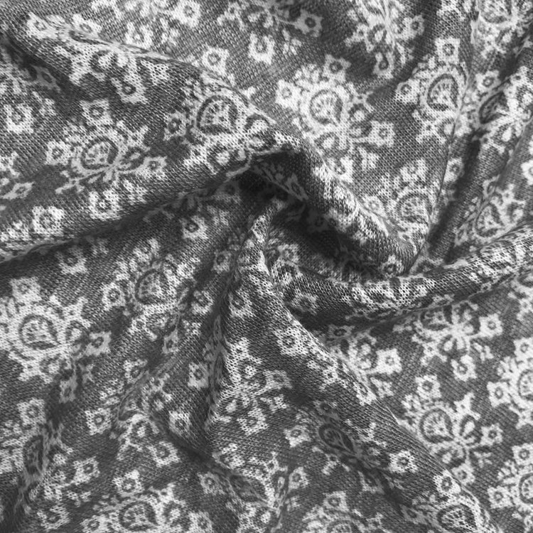High Quality Single-Faced Plain Blend 100% Linen Fabric Knitwear Fabric