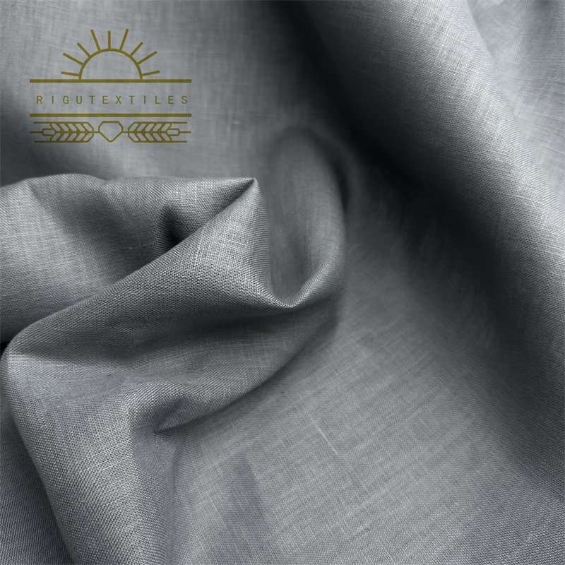 RIGU Textiles Factory Direct Sales Organic Cotton Linen Fabric For linen tank top womens