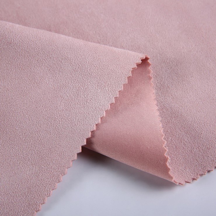 Hot selling cloth material spandex wholesale air scuba suede peach polyester fabric for sale