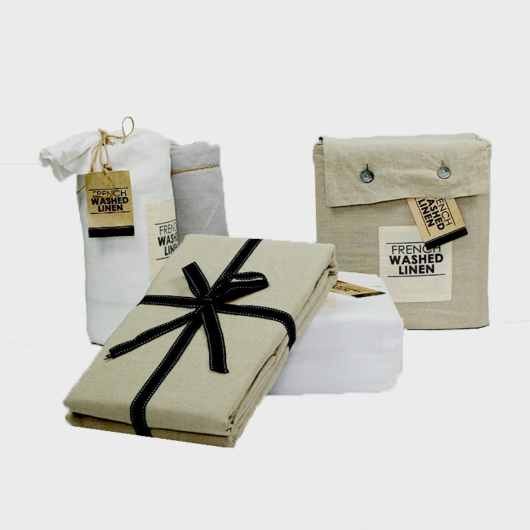 French linen bedding made of stone washed linen fabrics anti-bacteria linen pillow case luxury cushion cover Europe pillows