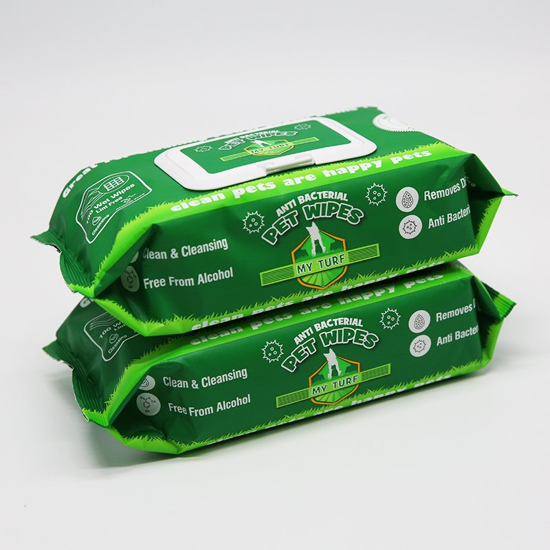 Wholesale disposable Anti bacterial wet wipe tissue Disposable natural fabric flushable organic dog pet wet wipes