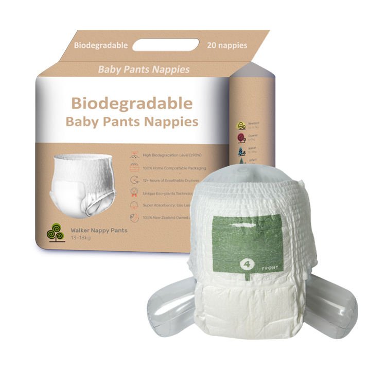 Factory Wholesale Custom Brand Premium Disposable Compostable Breathable Bamboo Fiber Baby Biodegradable Diapers