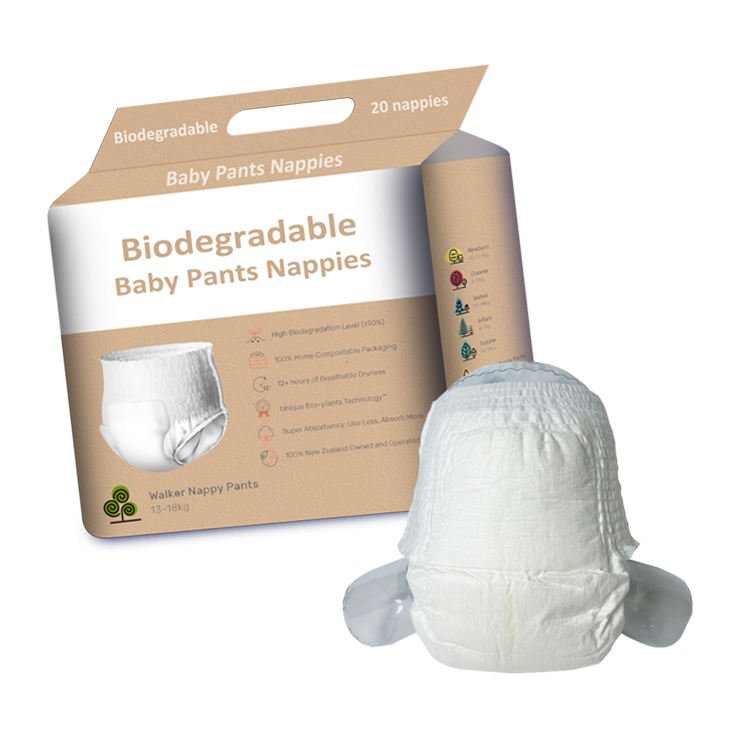 Factory Wholesale Custom Brand Premium Disposable Compostable Breathable Bamboo Fiber Baby Biodegradable Diapers