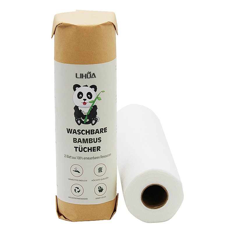 Eco-friendly 100% Organic Bamboo Wipes Kitchen Towel Reusable Bamboo Towels