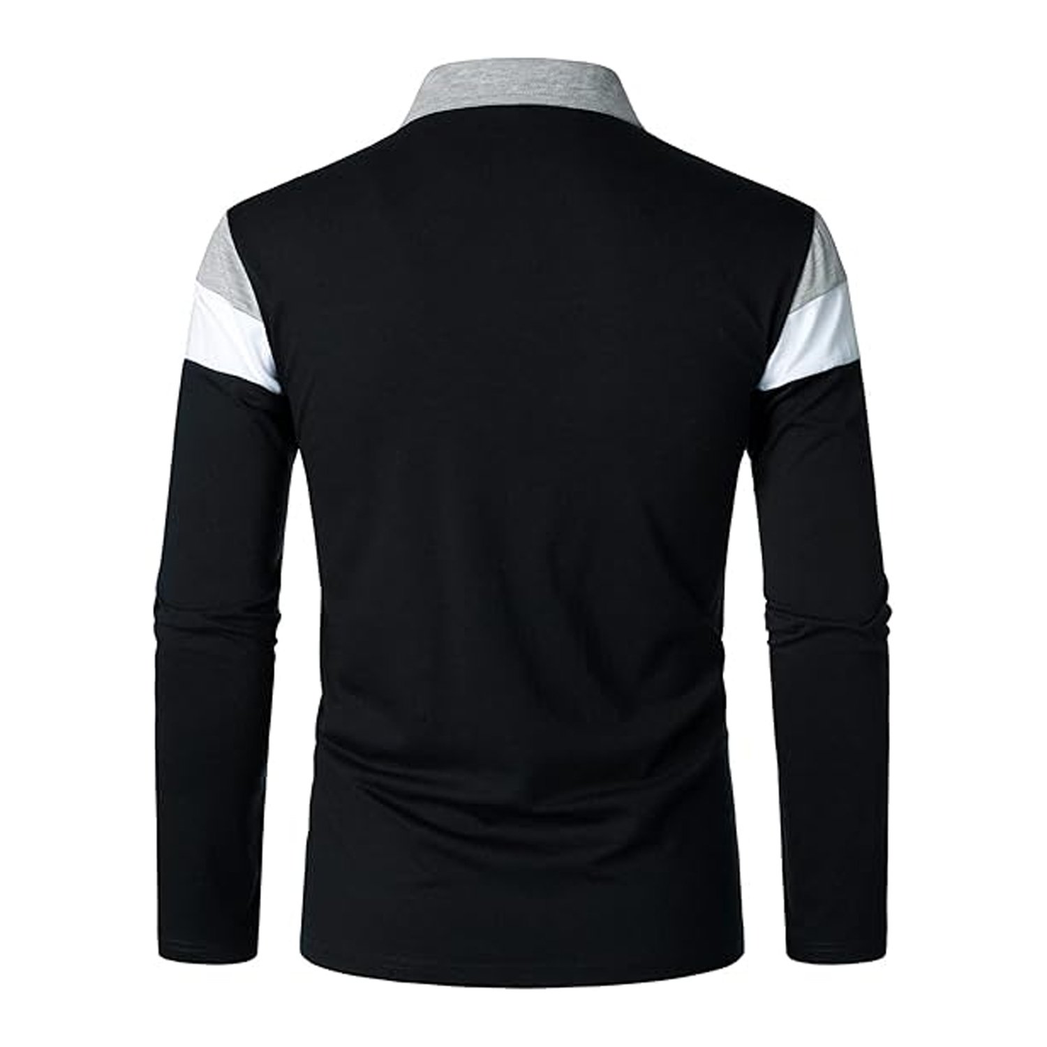 Good Quality Embroidery Logo 100% Cotton Fabric Golf Long Sleeves Polo Tee Shirt Custom Mens rugby shirt polo