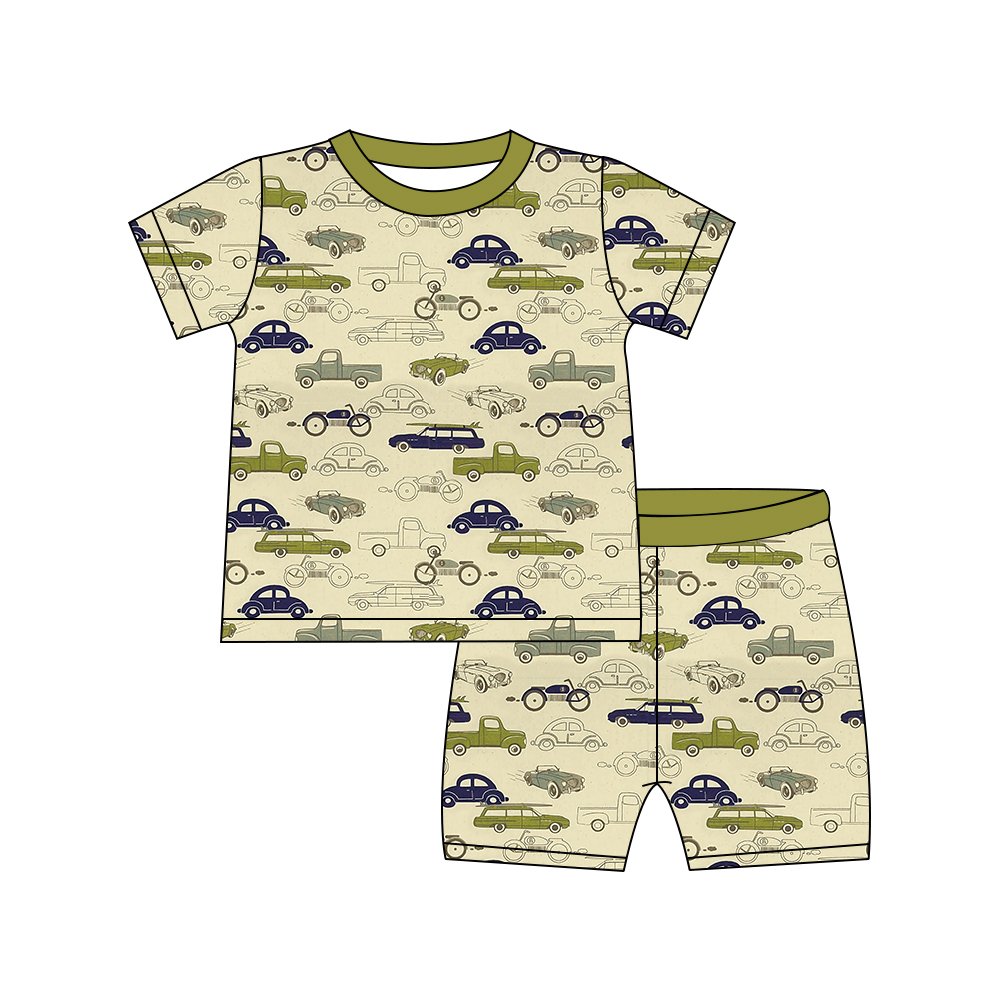 Animals bear Organic Cotton bamboo newborn clothes Custom Label baby bamboo romper with solid footie
