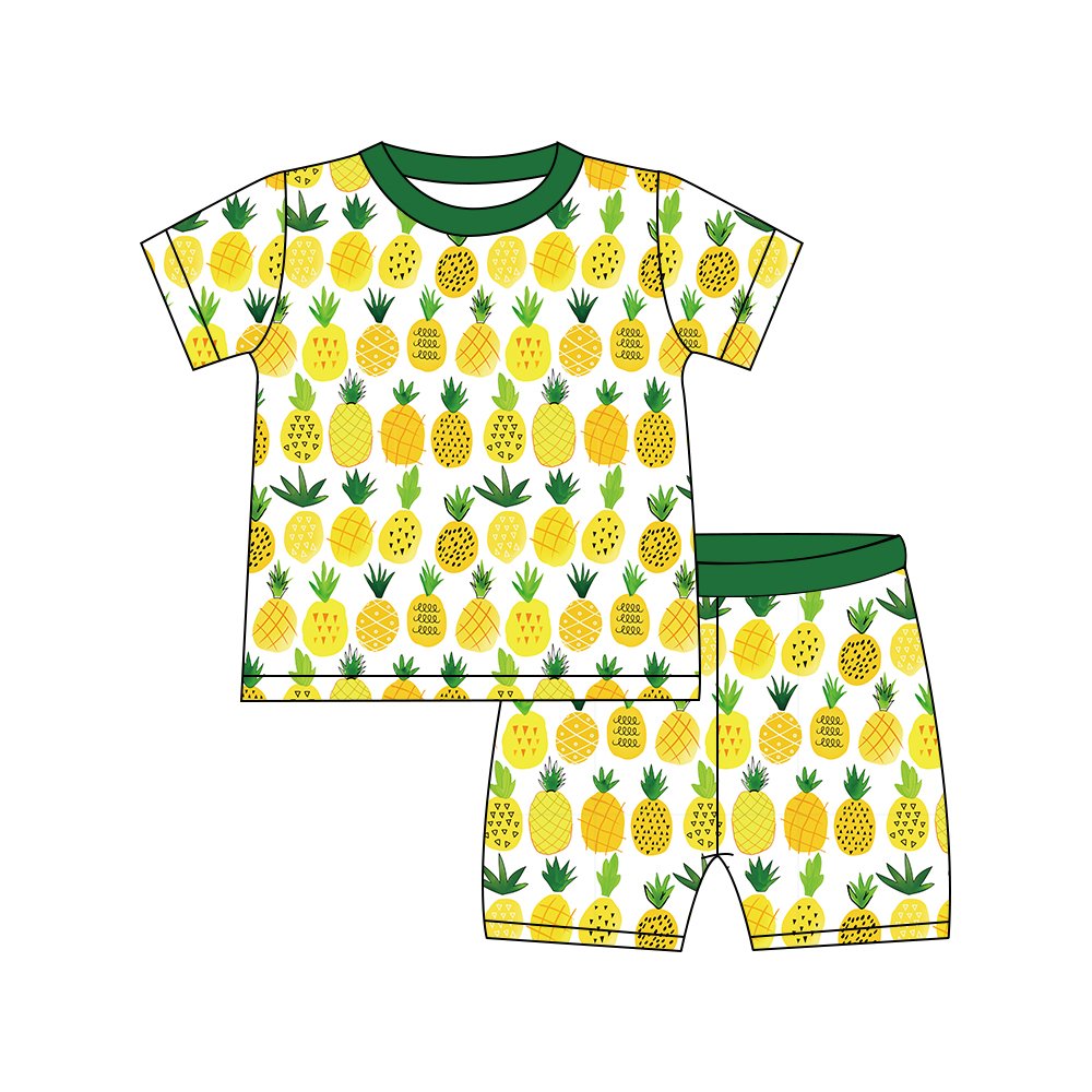 Animals bear Organic Cotton bamboo newborn clothes Custom Label baby bamboo romper with solid footie