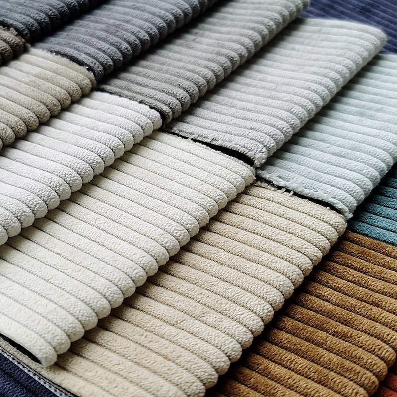 Wicking Fabric Textile Polyester Corduroy Fabric Upholstery Velvet Fabric Plush For Furniture
