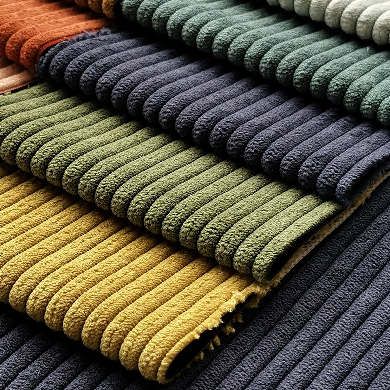 Wicking Fabric Textile Polyester Corduroy Fabric Upholstery Velvet Fabric Plush For Furniture