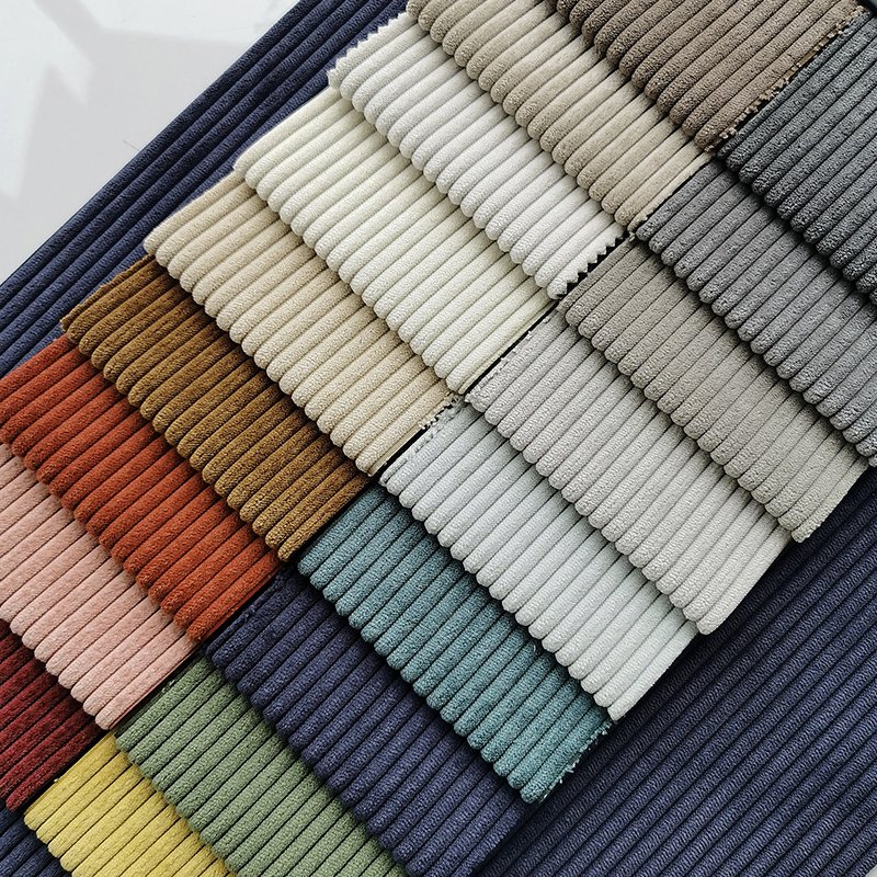 Wicking Fabric Textile Polyester Corduroy Fabric Upholstery Velvet Fabric Plush For Furniture