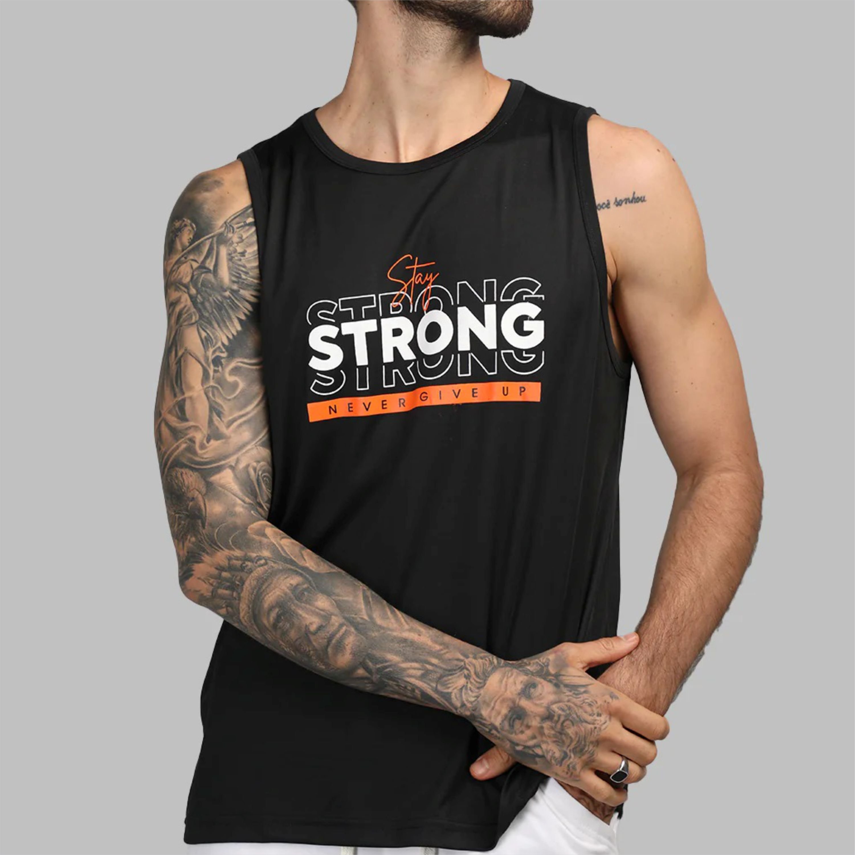 Comfortable and Stylish Mens Gym Tank Top - Perfect for Workouts, Running, and Fitness Activities - High-Quality Fabrics
