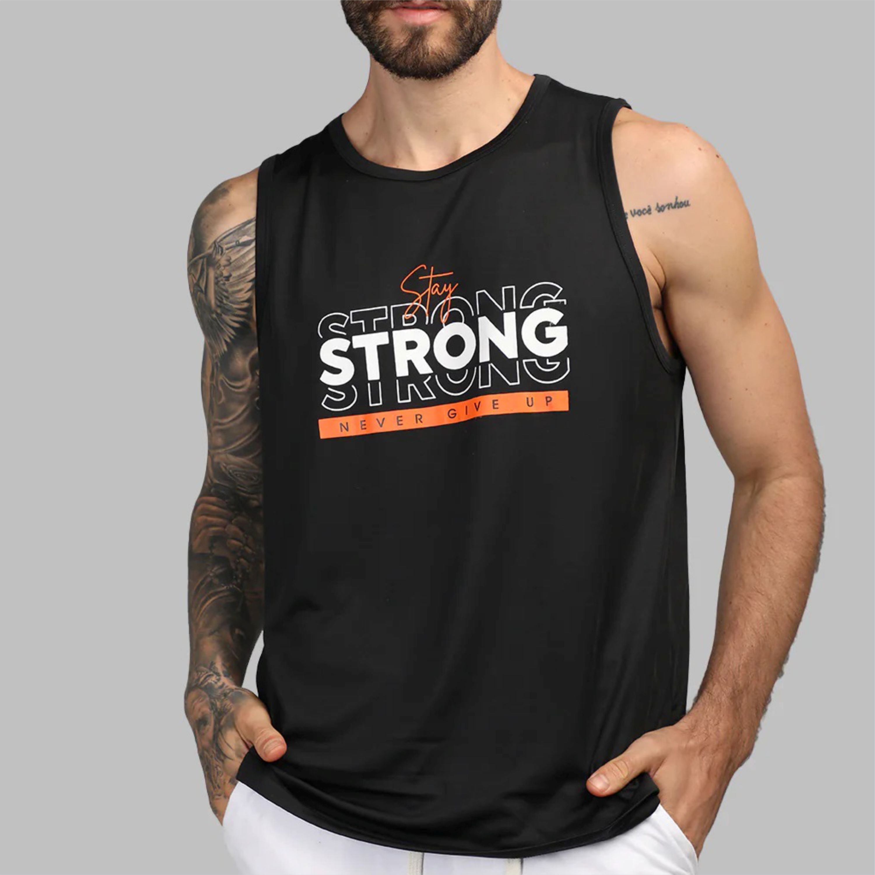 Comfortable and Stylish Mens Gym Tank Top - Perfect for Workouts, Running, and Fitness Activities - High-Quality Fabrics
