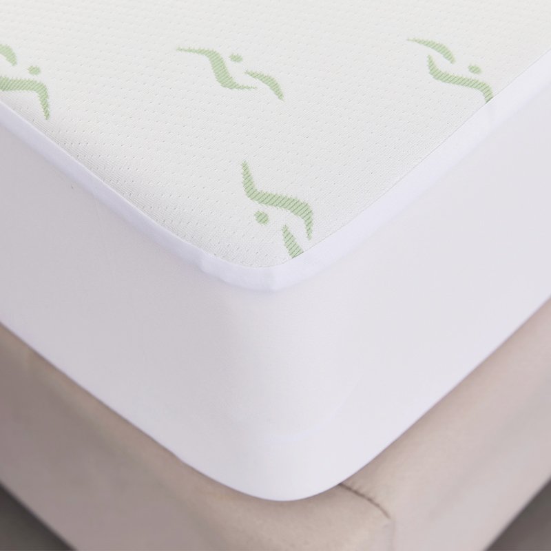 50% OFF Stocks Breathable Mattress Cover Bamboo Jacquard Vinyl Fabric Fitted Bed Sheet Waterproof Mattress Protector