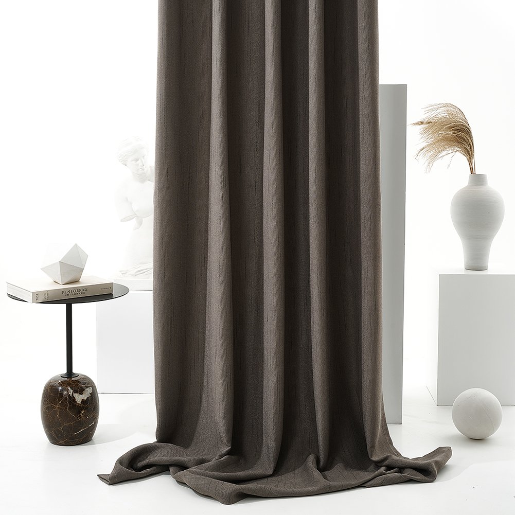 Factory Direct Sale Window Curtains Linen Printed Blackout Curtains Hotel for Living Room Bedroom