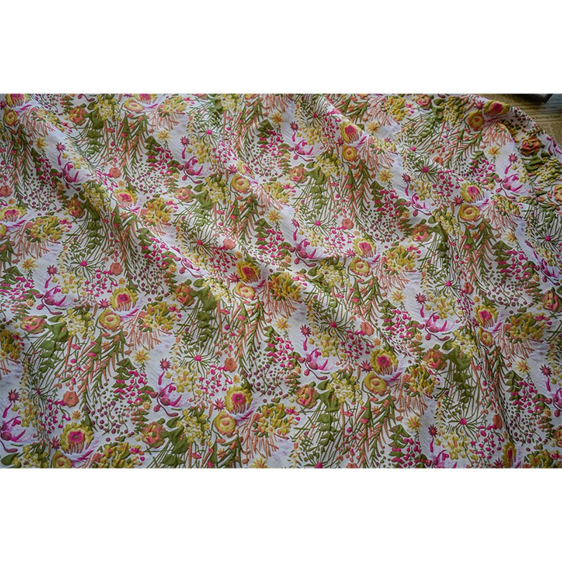 France Style Luxury Floral 3d Jacquard Brocade Fabric For Dress Cloth Or Bag Materials Dress Making
