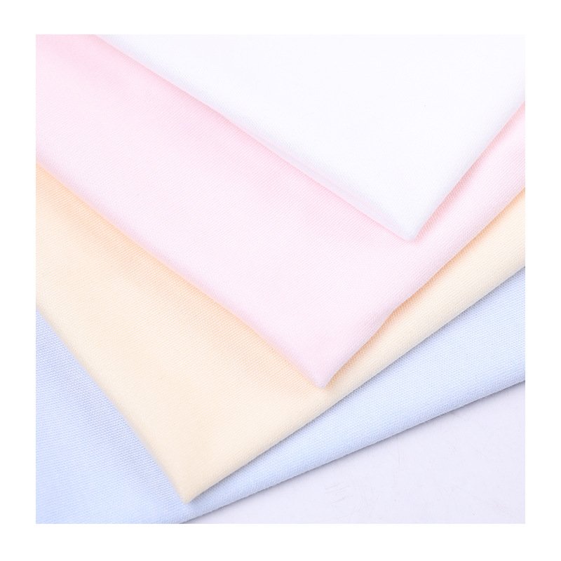 Custom Eco Friendly 95 Bamboo 5 Spandex Fabric Soft Breathable Bamboo Viscose Rayon Fabric