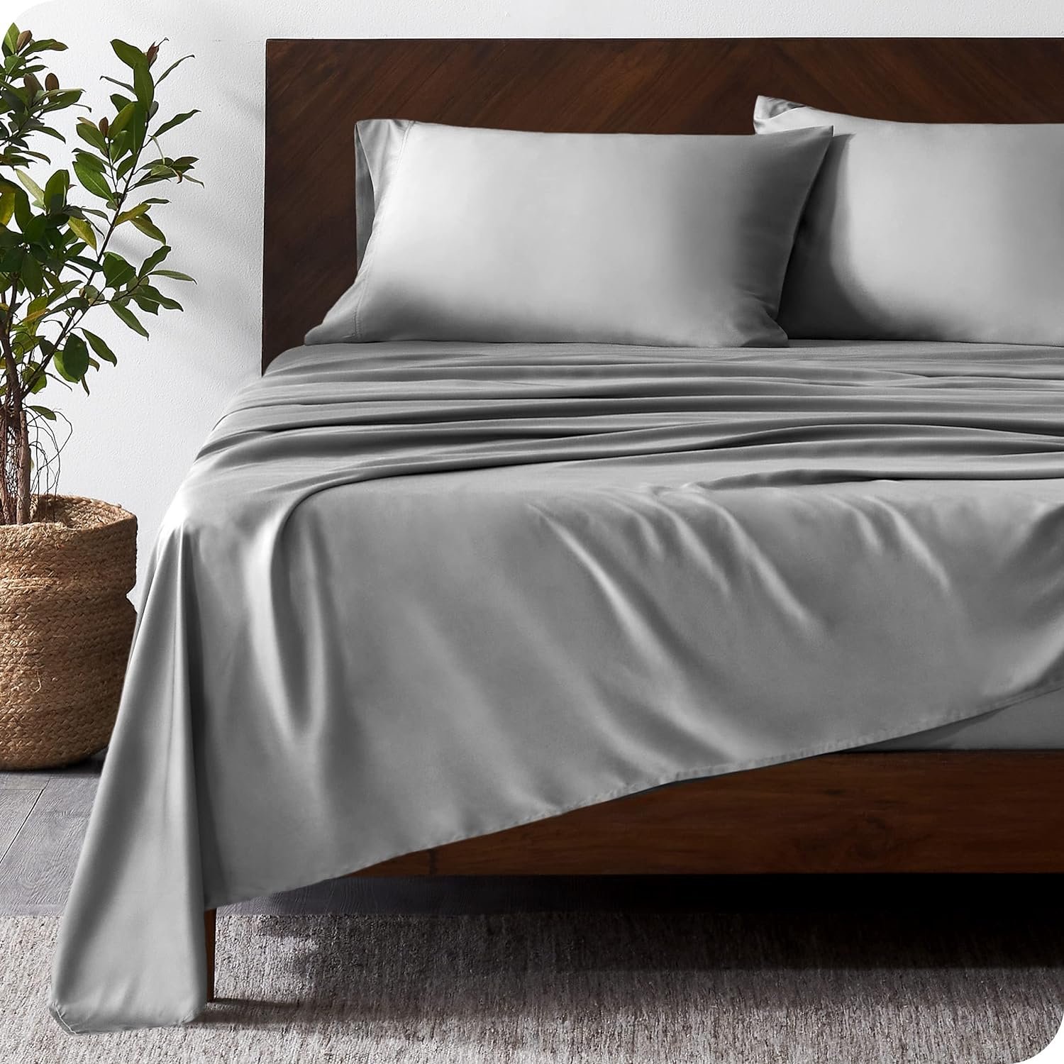 Cloudland Organic Earth Bamboo Touch 4 Piece Sheet Bamboo Bed Luxury Bedding Sheets Sheets