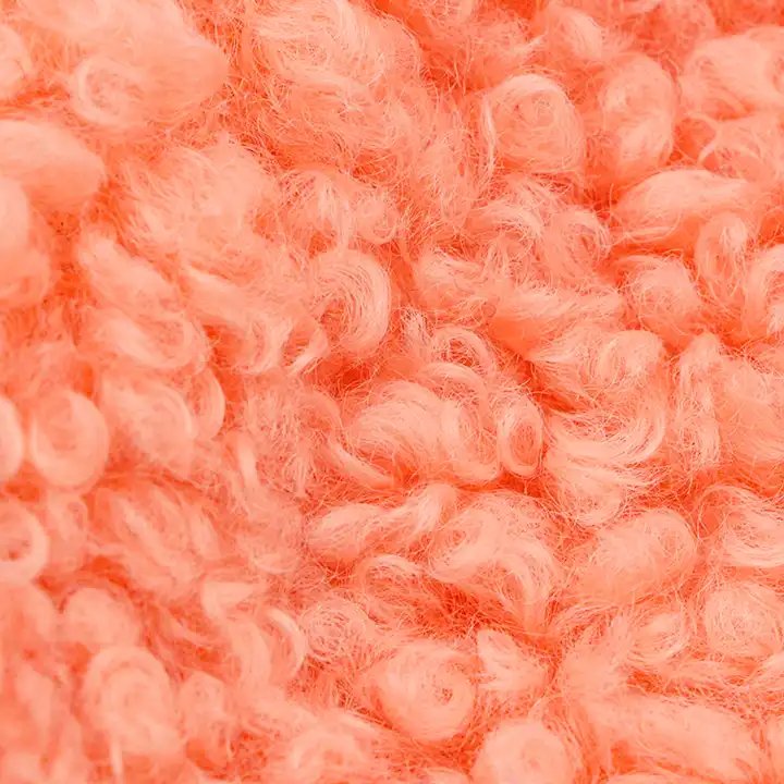 100% polyester hot sale soft shell customize color knitted 300GSM teddy fleece fabric for women coat free samples