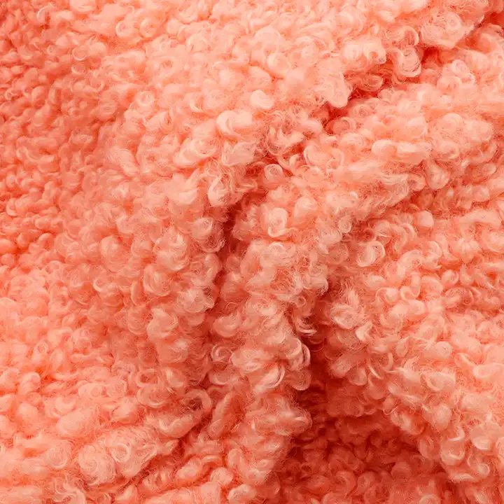 100% polyester hot sale soft shell customize color knitted 300GSM teddy fleece fabric for women coat free samples