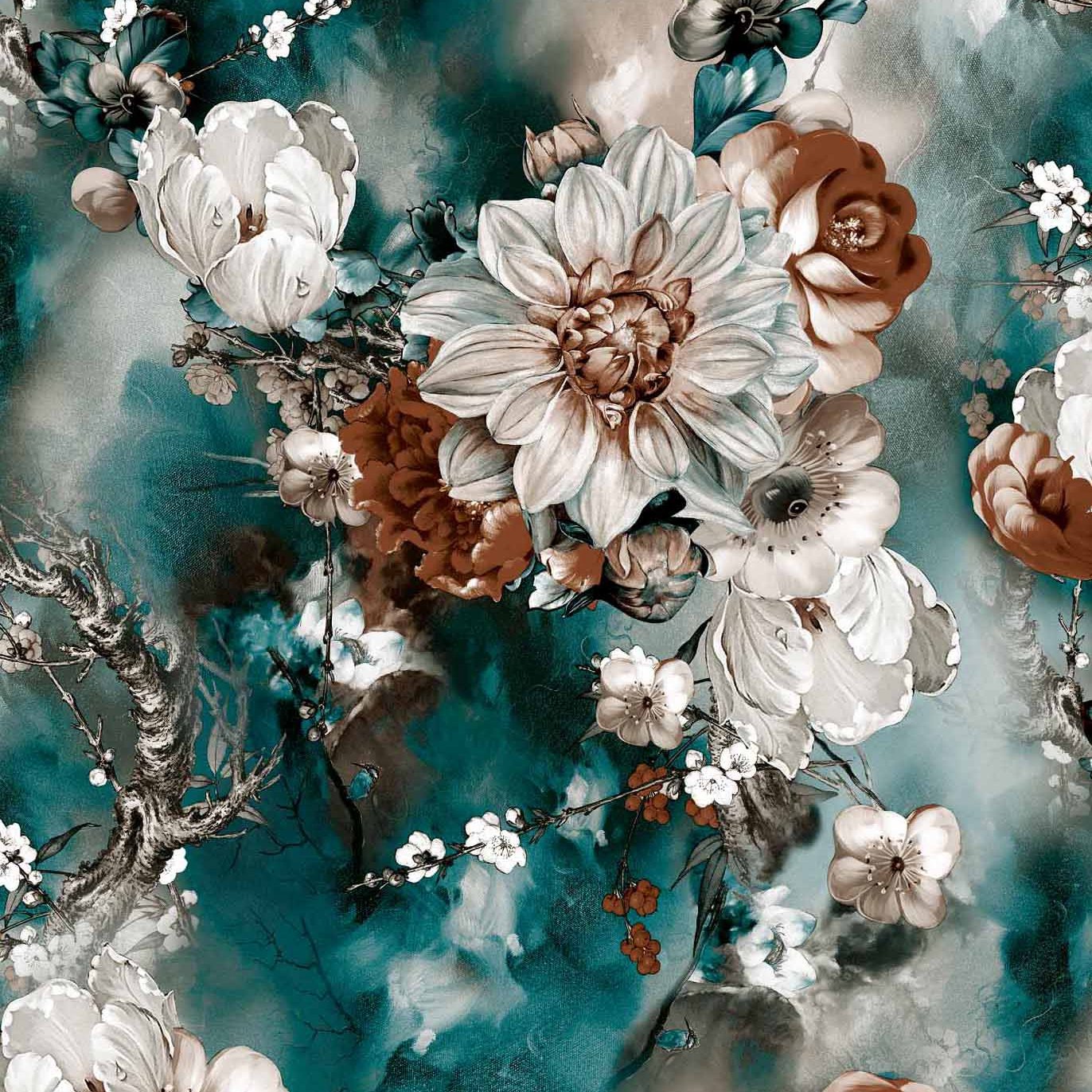 100% polyester beautiful dresses printed fabric