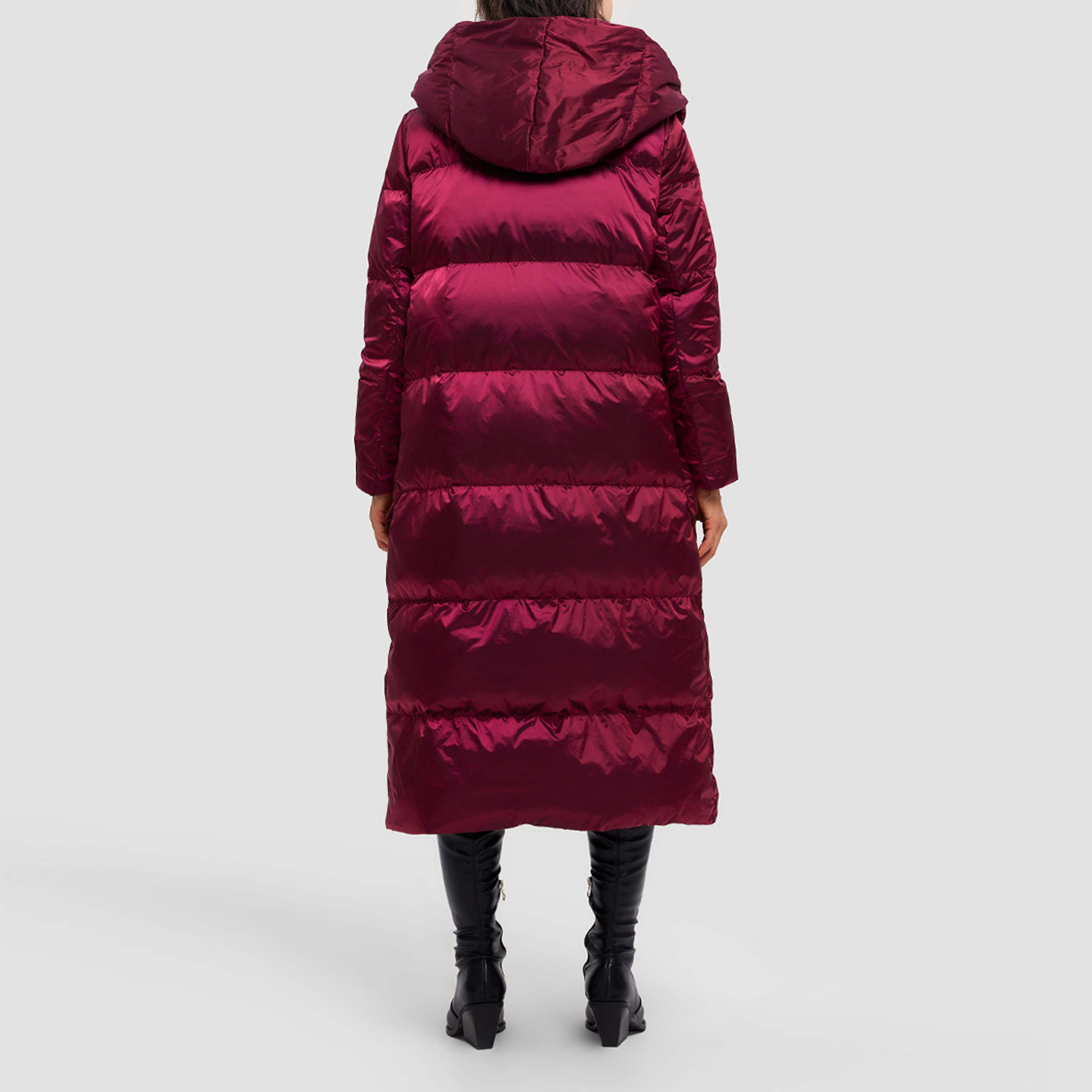 OEM Custom Logo Winter Down Coats Cotton Long Puffer Coats Shiny Bubble Women Duck Down Jackets Long Sleeve Jackets For Girls