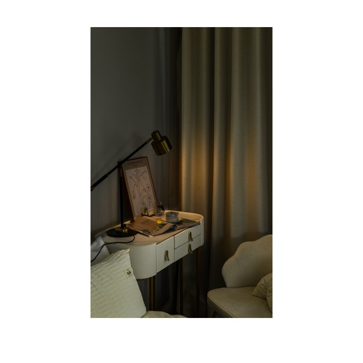 Factory Direct 100% Blackout Sunlight Blocker Curtains In The Bed Room With Cotton Linen Fabric Roll