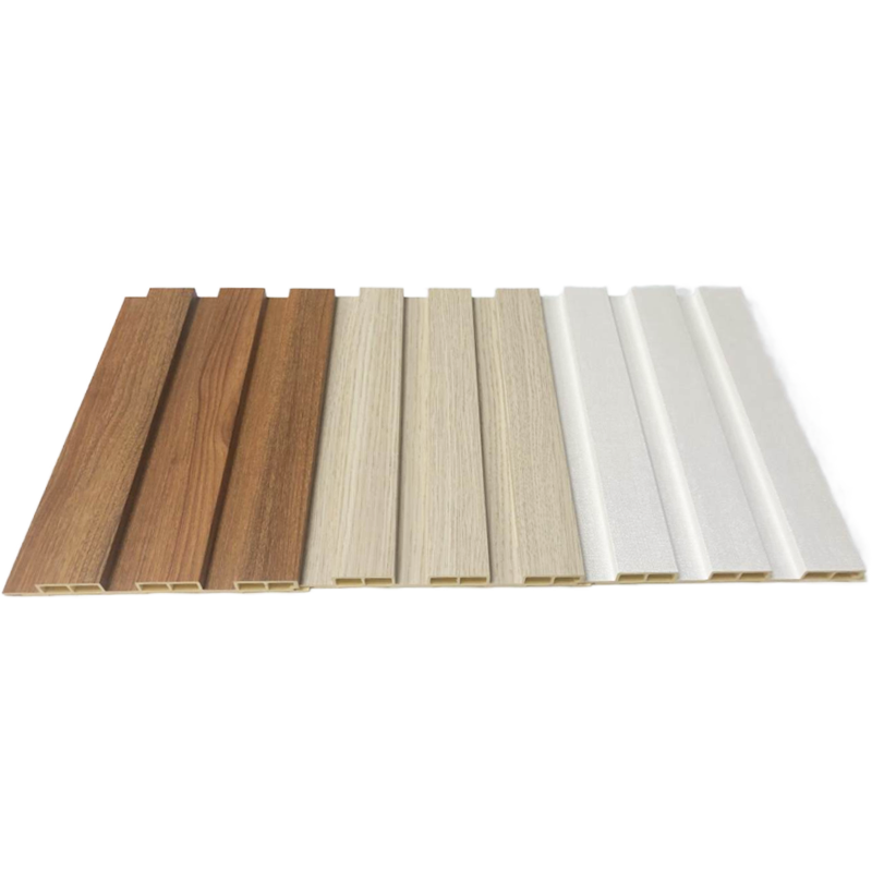 Luxury Interior Decoration Office Bedroom Backdrops WPC Panels Natural Bamboo Fiber Fluted Wall Slat Waterproof Art Louvers