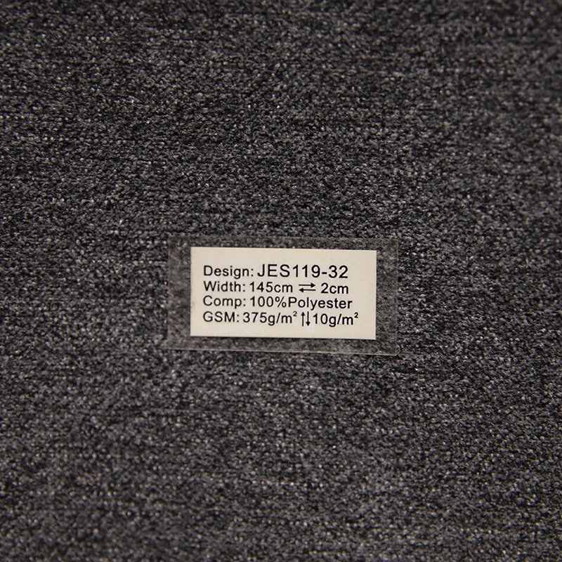 JES Look Sheer Fabric for Upholstery Custom Hot Sale 100% Polyester Knit Linen Mattress Woven Garment Sofa Curtain Home Textile