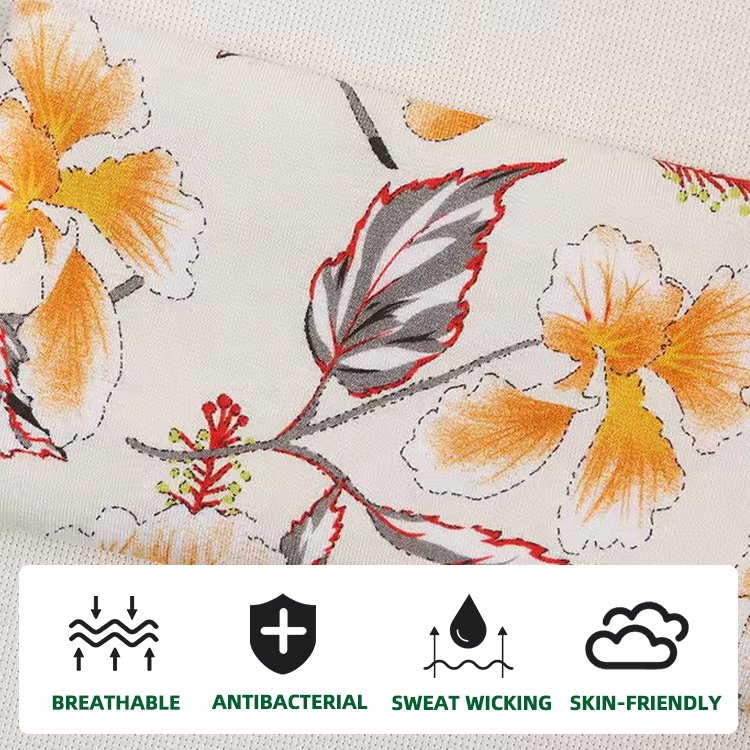 Custom Bamboo Viscose Spandex Jersey Fabric Adult Bamboo Jersey Knitted Printed Shirt Fabric for Pajamas