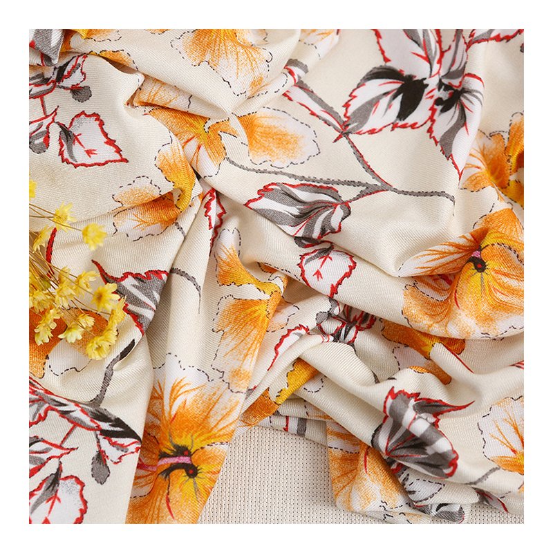 Custom Bamboo Viscose Spandex Jersey Fabric Adult Bamboo Jersey Knitted Printed Shirt Fabric for Pajamas