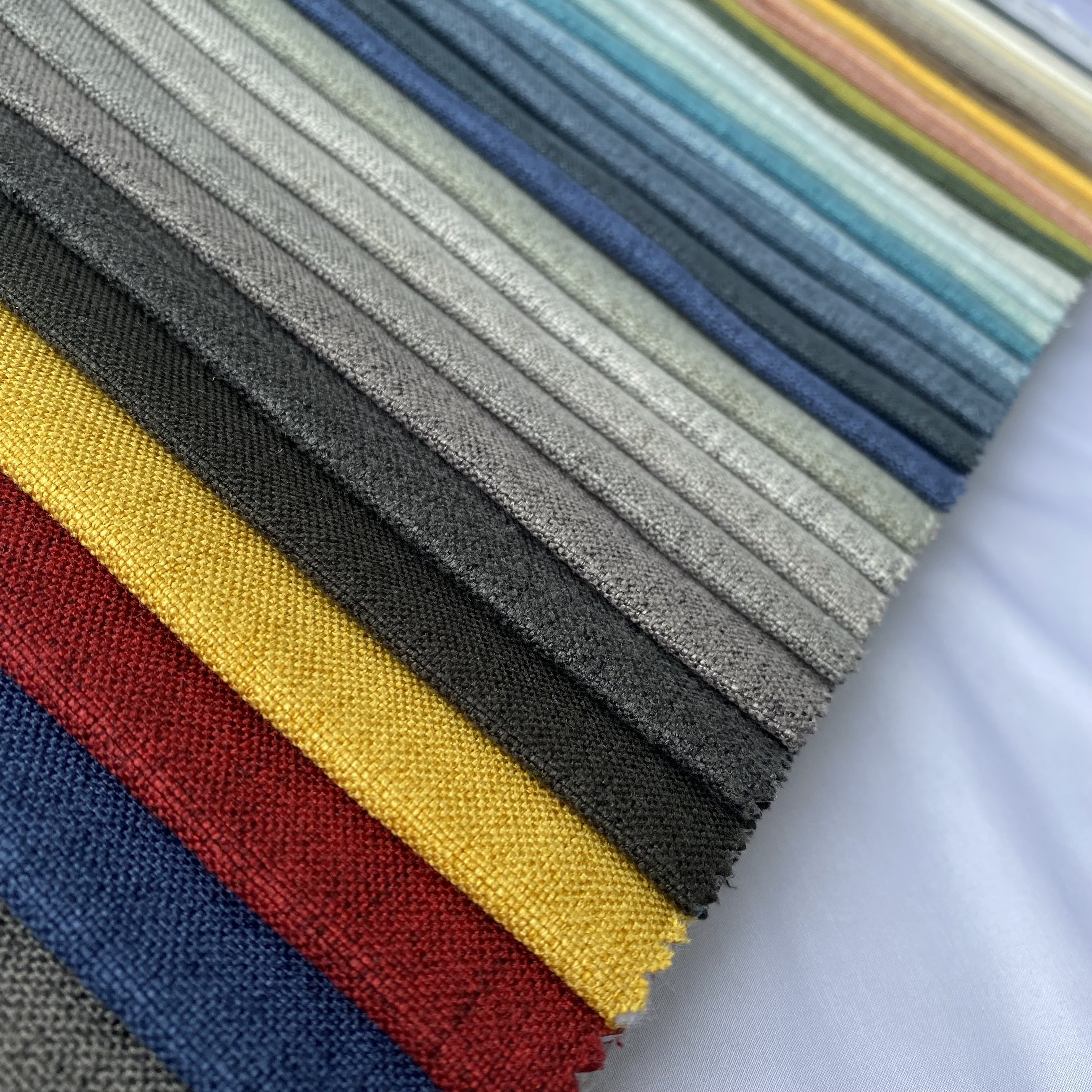 Wholesale factory cheap price sofa fabric material many colors NO MOQ home textile fabric