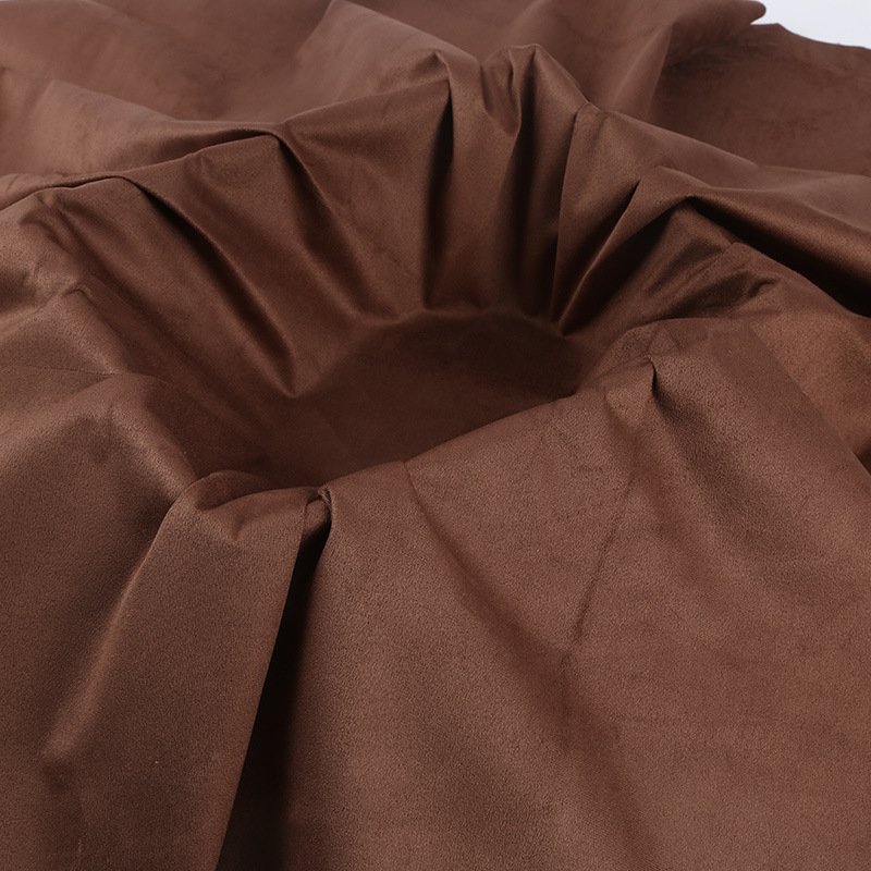 New Arrival yellow synthetic suede fabric suede fabric for clothes 100% polyester roll fabric