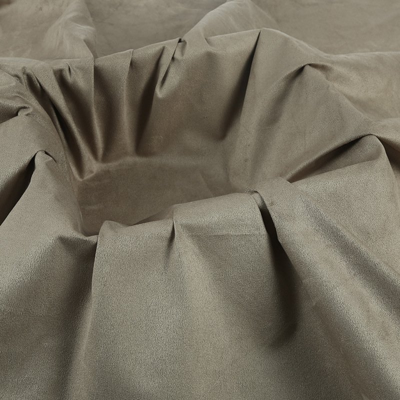 New Arrival yellow synthetic suede fabric suede fabric for clothes 100% polyester roll fabric
