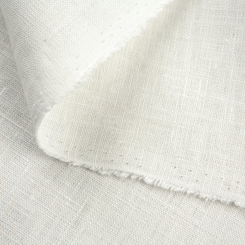 PFD 185 GSM 100% linen woven not softened fabric high quality wholesale fabric roll for clothes breathable fabric