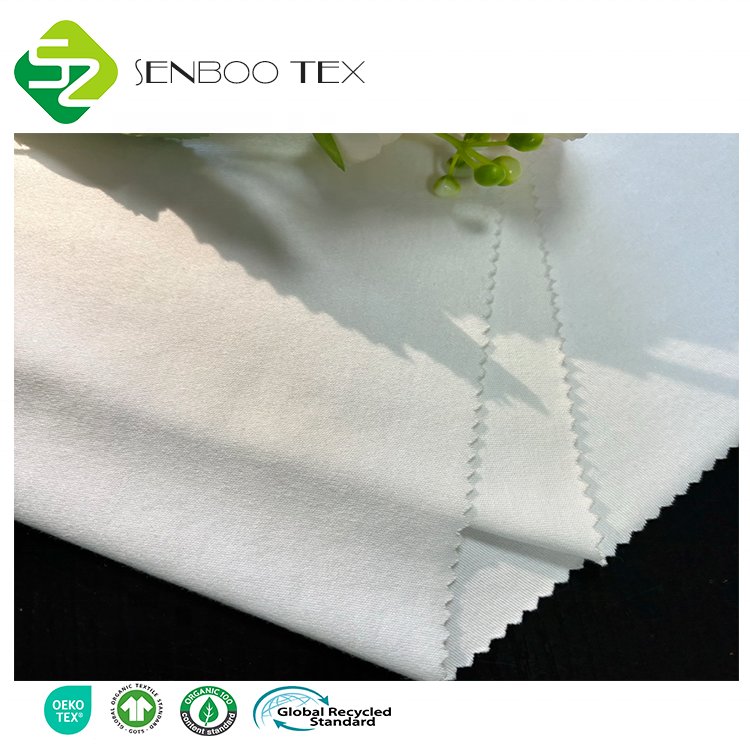 Wholesale Custom Dye Interlock Fabric Bamboo Cotton Heavyweight 410gsm Organic Breathable Knitted Fabric for Hoodie