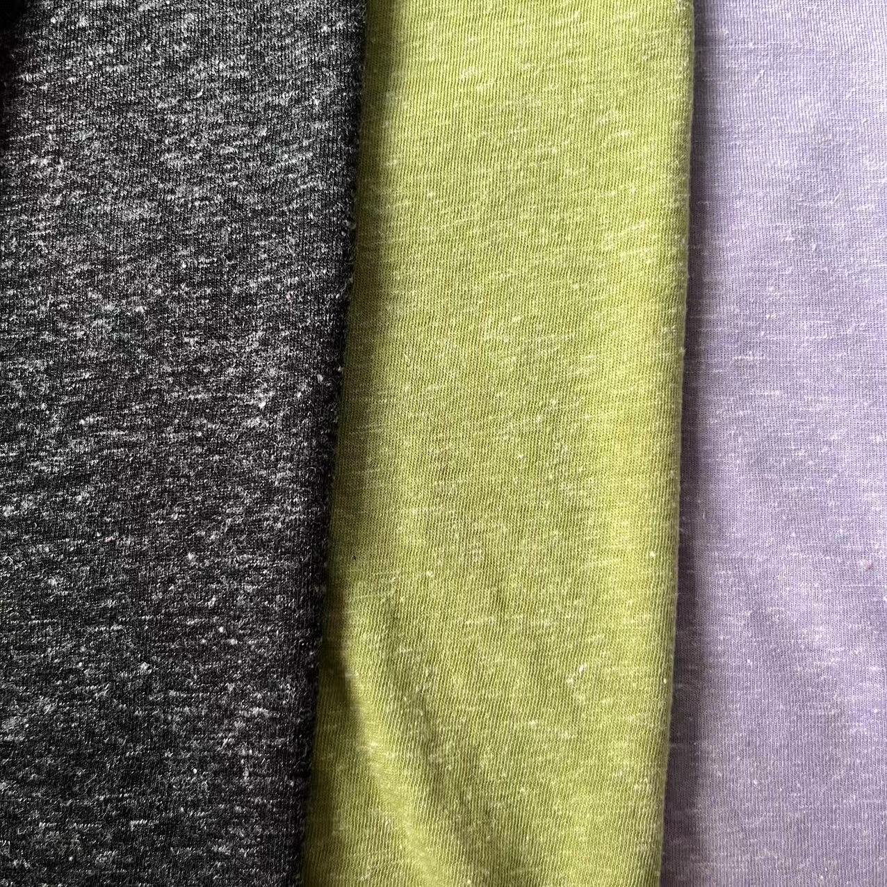 Modern Latest Custom-Made Hemp Linen Single Jersey Fabric For Garment Ready Goods